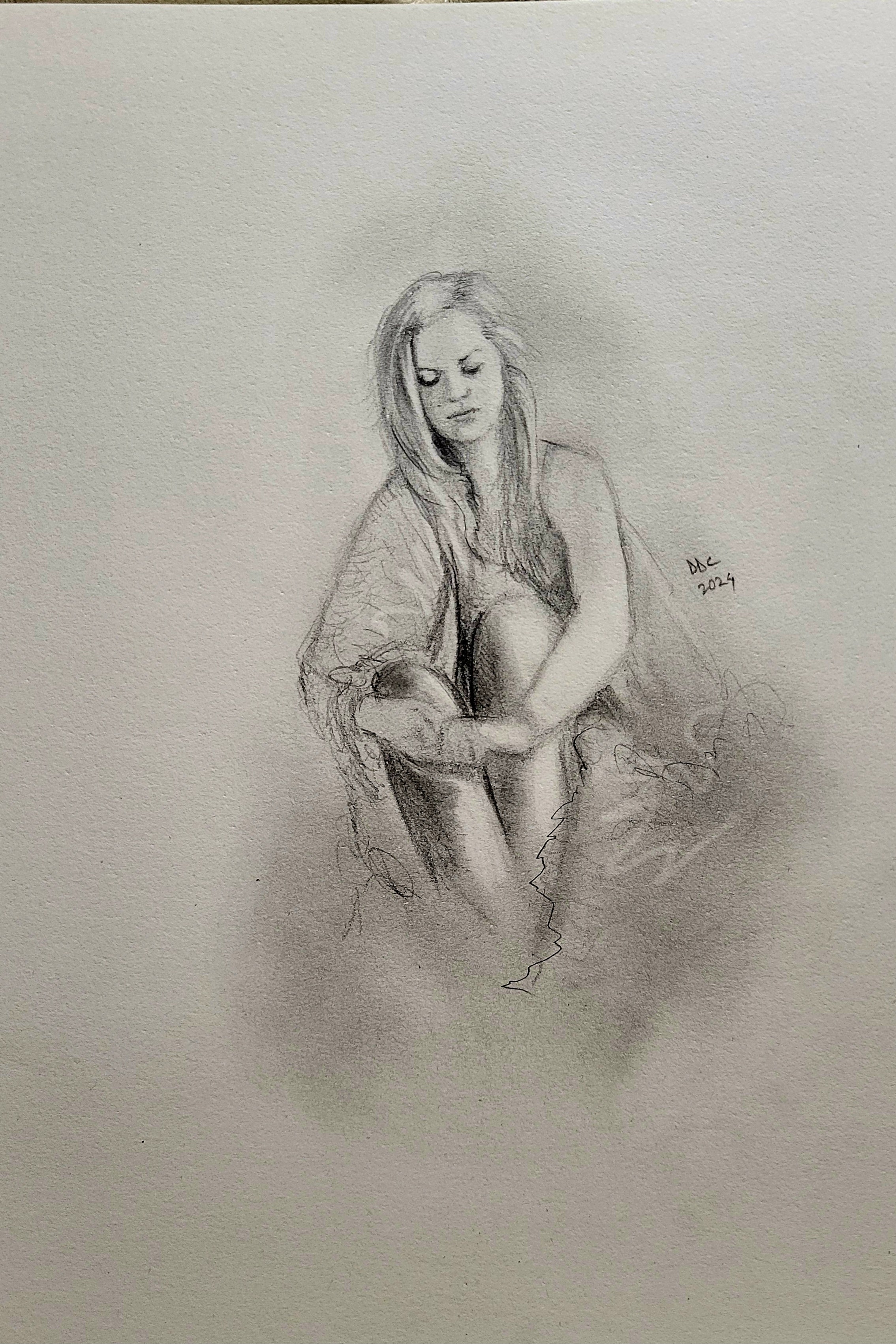 When it no longer makes sense: Original pencil drawing on paper
