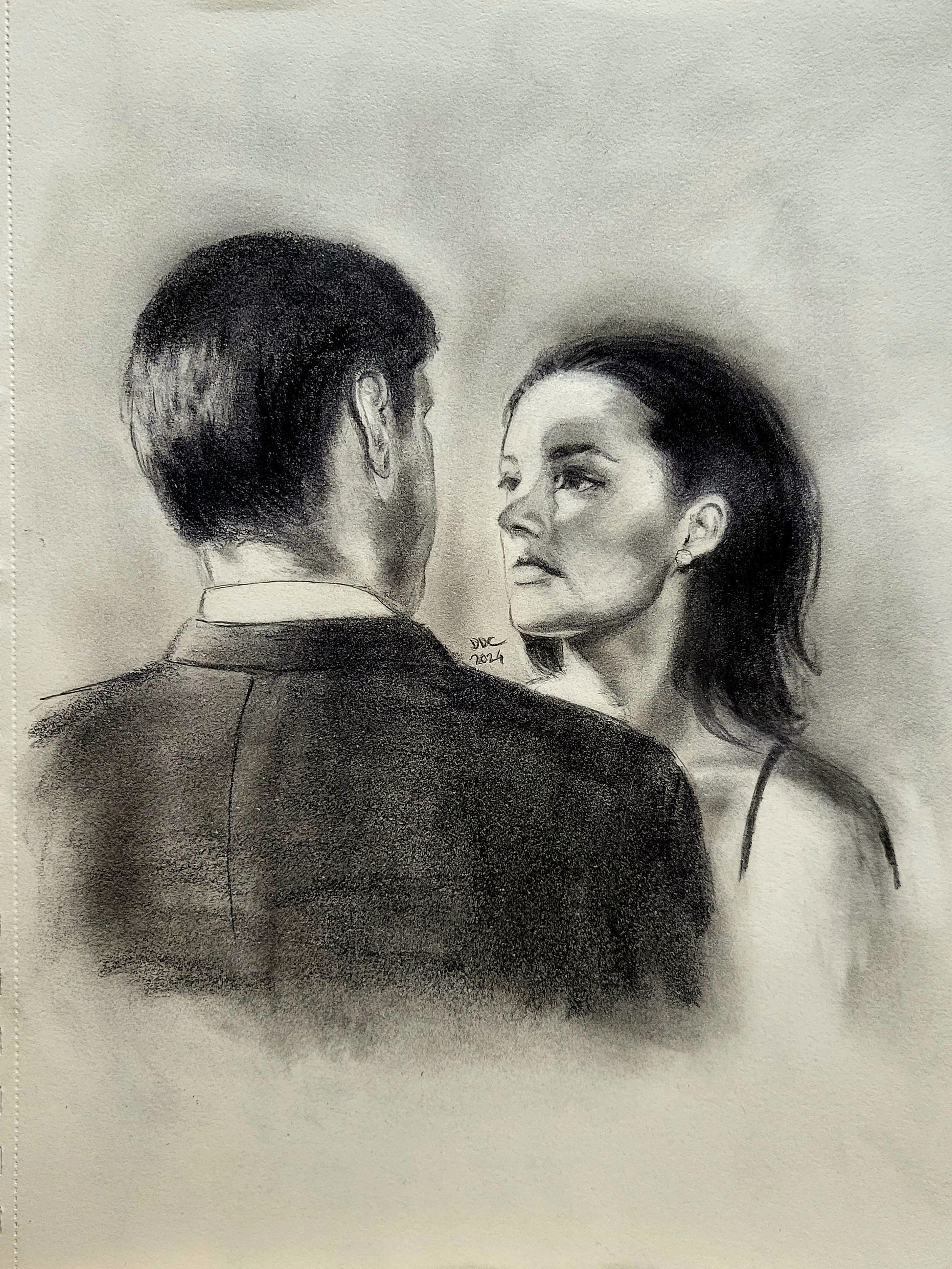 Nothing: Original pencil and charcoal drawing on paper