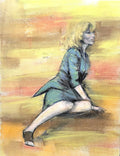 Whirlwind: Original pencil and chalk drawing