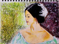Spring: Oil pastels drawing on paper